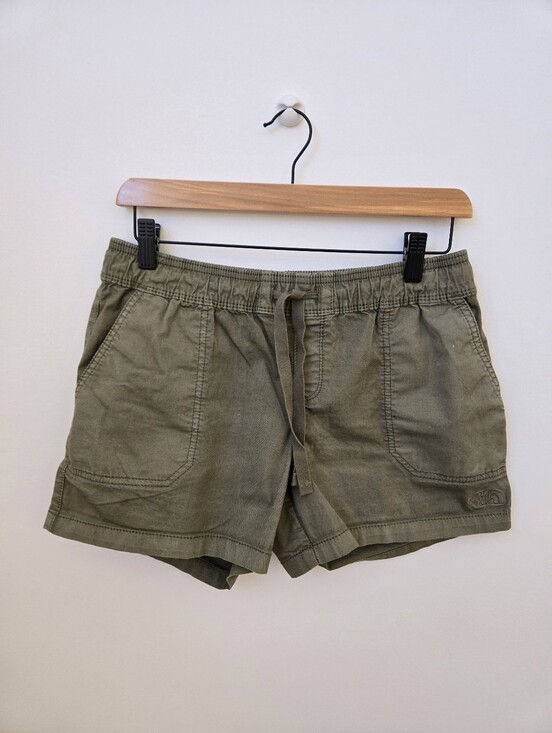 The North Face Pants - The North Face Olive Green Casual Shorts Women’s Drawstring Utility Shorts Small